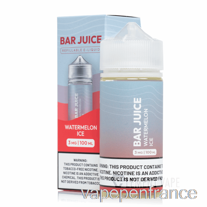 Glace à La Pastèque - Jus De Barre - Stylo Vape 100 Ml 3 Mg